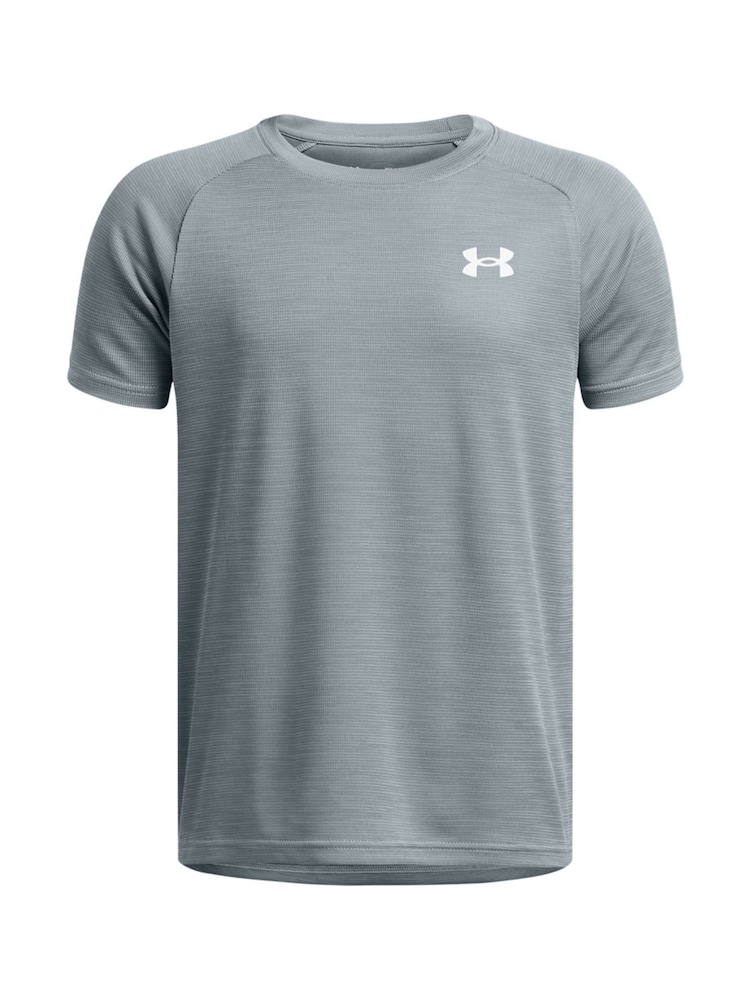 Under Armour Blue Tech Textured Short Sleeve 100% Cotton T-Shirt - Image 1 of 2