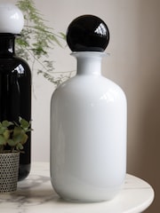 Rockett St George White/Black Apothecary Bottle Vase - Image 1 of 7