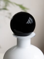 Rockett St George White/Black Apothecary Bottle Vase - Image 3 of 7