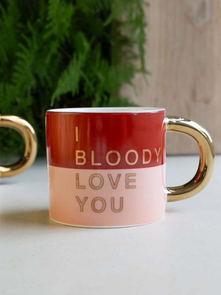 Rockett St George Pink Quote Single Mug - Image 1 of 4