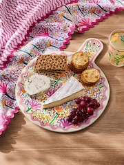 Lucy Tiffney Pink/Yellow Wiggle Platter Board - Image 2 of 5