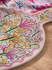 Lucy Tiffney Pink/Yellow Wiggle Platter Board - Image 4 of 5
