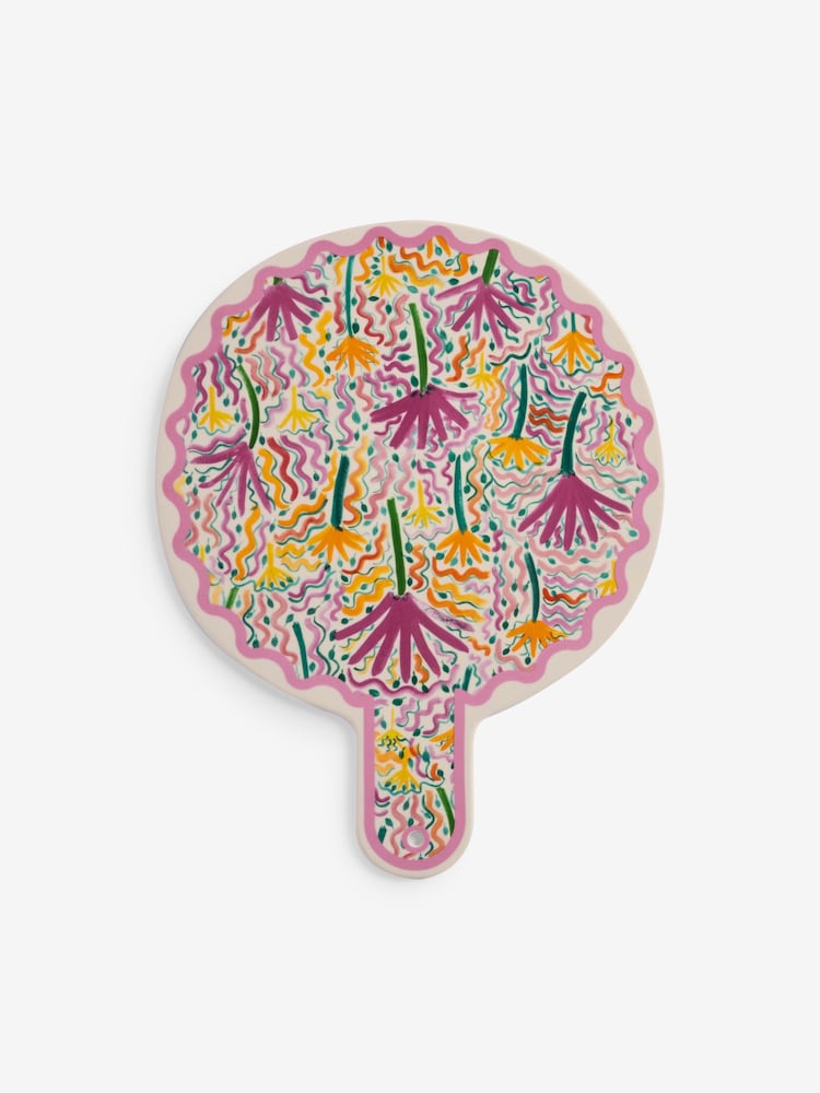 Lucy Tiffney Pink/Yellow Wiggle Platter Board - Image 5 of 5