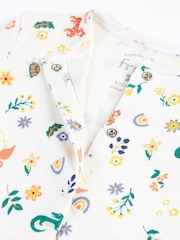 Frugi All Over Print Rib White Gift Set - Image 3 of 4