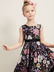 Phase Eight Black Remy Floral Shimmer Dress - Image 5 of 8