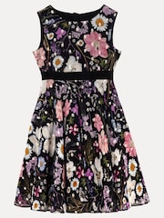 Phase Eight Black Remy Floral Shimmer Dress - Image 8 of 8
