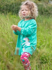 Conjunto de blusa de unicornio y leggings de Frugi - Imagen 1 de 6