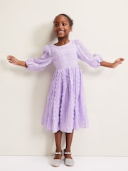 Phase Eight Purple Bailey Textured Smock Dress - Image 1 of 7