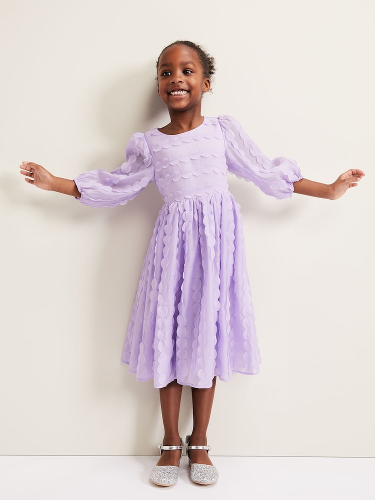 Phase Eight Purple Bailey Textured Smock Dress - Image 1 of 7