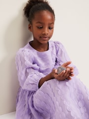 Phase Eight Purple Bailey Textured Smock Dress - Image 5 of 7