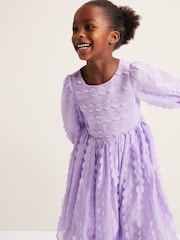 Phase Eight Purple Bailey Textured Smock Dress - Image 6 of 7