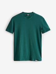 DSquared2 Green Underwear Short Sleeve Stretch Cotton Rich Jersey Badge Logo T-Shirt - Image 1 of 1