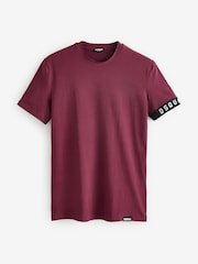 DSquared2 Burgundy Red Underwear Arm Logo T-Shirt - Image 1 of 1