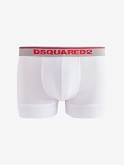 DSquared2 White Underwear Red Logo Band Boxers 2 Pack - Image 2 of 2