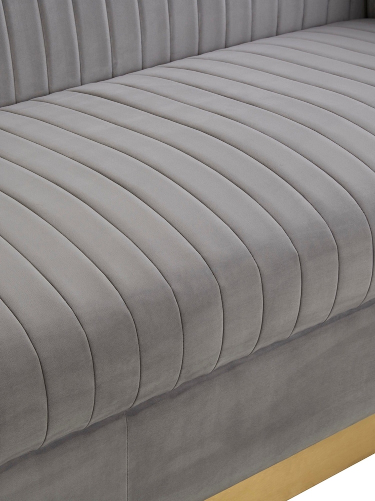 Fifty Five South Grey Opal 3 Seater Sofa - Image 4 of 4 Fifty Five South Grey Opal 3 Seater Sofa - Image 4 of 4