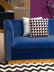Fifty Five South Blue Opal 3 Seater Sofa - Image 5 of 6
