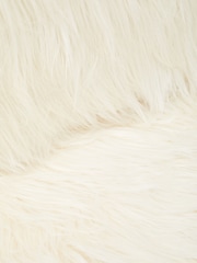 Fifty Five South White Sienna Faux Fur Sofa with Gold Legs - Image 8 of 8