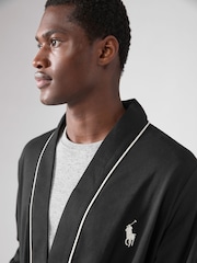 Polo Ralph Lauren Tipped Jersey Long Dressing Gown - Image 1 of 4