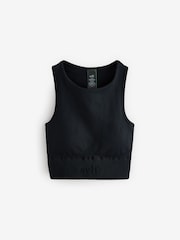 Zwart - self. Seamfree Sports Crop Top - Image 5 of 7
