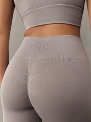 self. Grey Seamless Bum Scrunch Leggings - Image 5 of 10