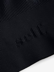 Schwarz - self. – nahtloses Cropped-Top mit Viertelreißverschluss - Bild 7 von 8