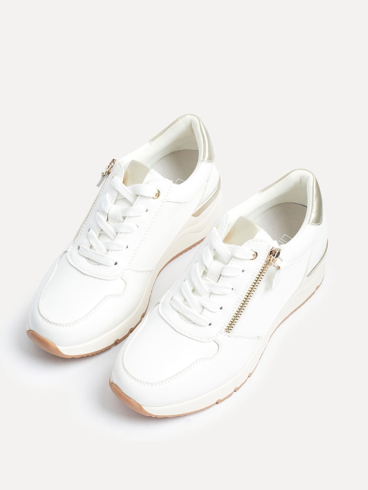 Linzi Kyla Lace Up Trainers With Side Zip Detail - Imagen 5 de 5 Linzi Kyla Lace Up Trainers With Side Zip Detail - Imagen 5 de 5