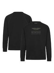 Fanatics Aston Martin Aramco Stealth Crew Black Sweater - Image 1 of 3