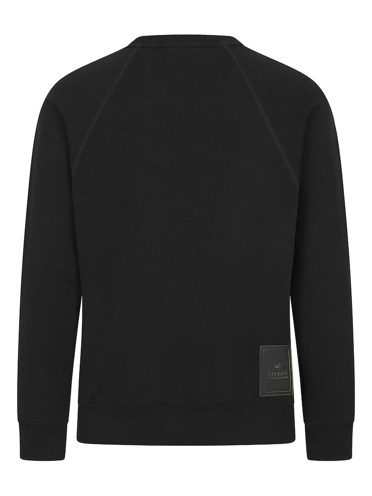 Fanatics Aston Martin Aramco Stealth Crew Black Sweater - Image 2 of 3