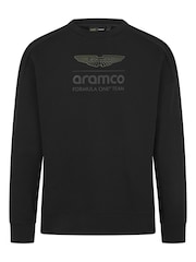 Fanatics Aston Martin Aramco Stealth Crew Black Sweater - Image 3 of 3