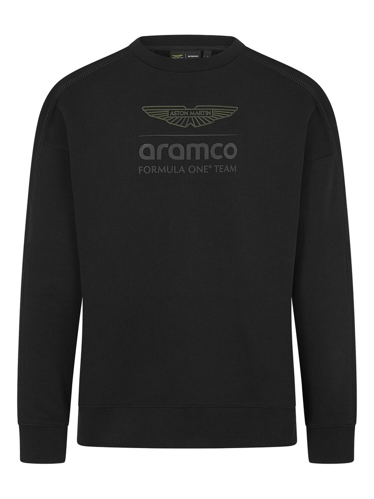 Fanatics Aston Martin Aramco Stealth Crew Black Sweater - Image 3 of 3