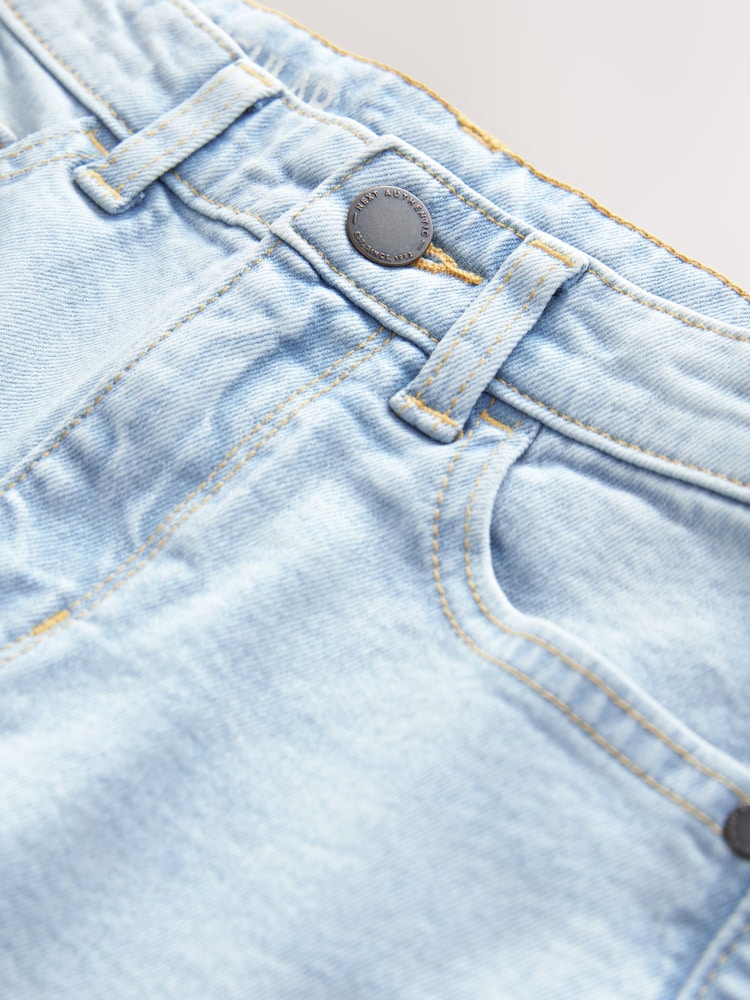 Bleach Wash Regular Fit Stretch Jeans (3-17yrs) - Image 3 of 4