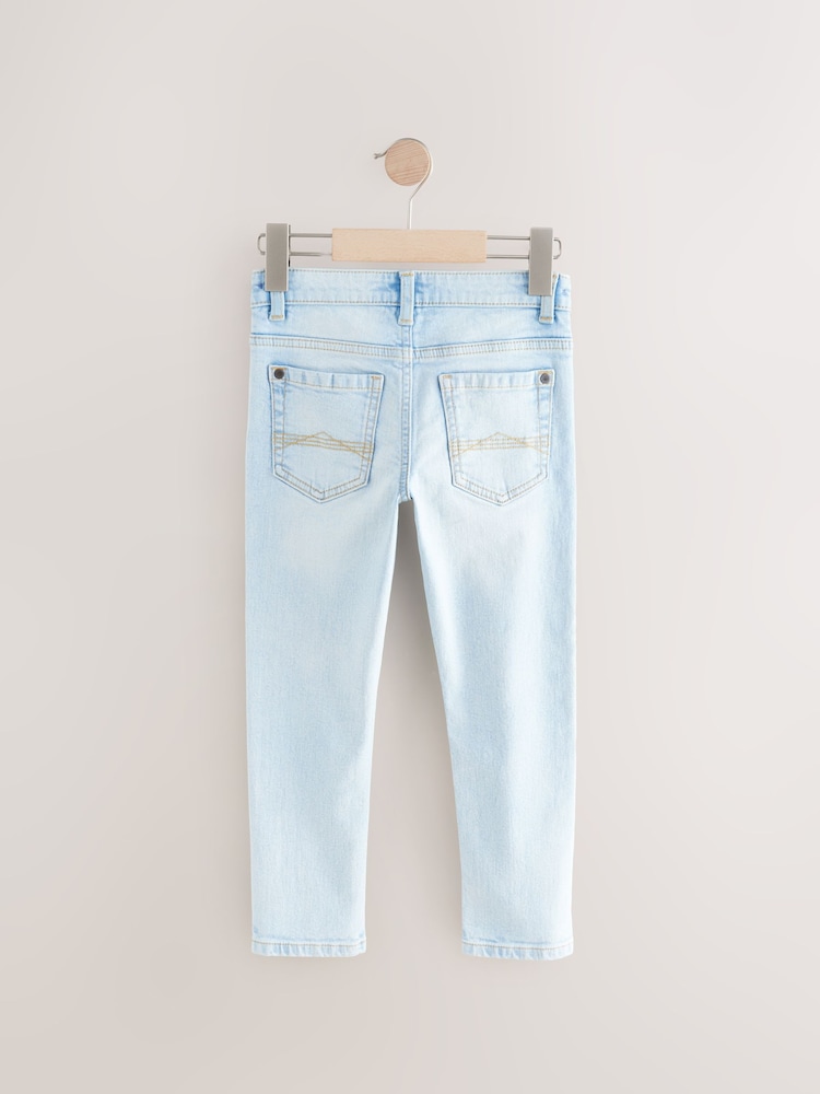 Bleach Wash Skinny Fit Stretch Jeans (3-17yrs) - Image 2 of 4