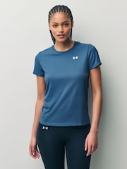 Under Armour Navy Tech Rib Crew Neck T-Shirt - Image 1 of 6