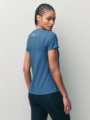 Under Armour Navy Tech Rib Crew Neck T-Shirt - Image 4 of 6