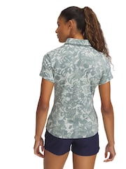 Under Armour Green Golf Play Off 3.0 Printed Polo Shirt - Image 2 of 4