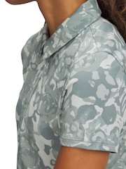 Under Armour Green Golf Play Off 3.0 Printed Polo Shirt - Image 3 of 4