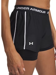 Under Armour Black Tech Play Up 2-in-1 Shorts - Image 3 of 5