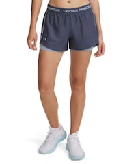 Under Armour Grey Tech Play Up 2-in-1 Shorts - Image 1 of 4