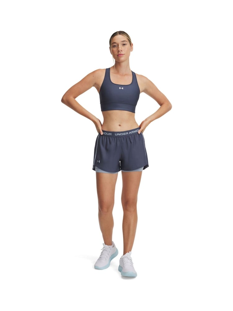 Under Armour Grey Tech Play Up 2-in-1 Shorts - Image 4 of 4