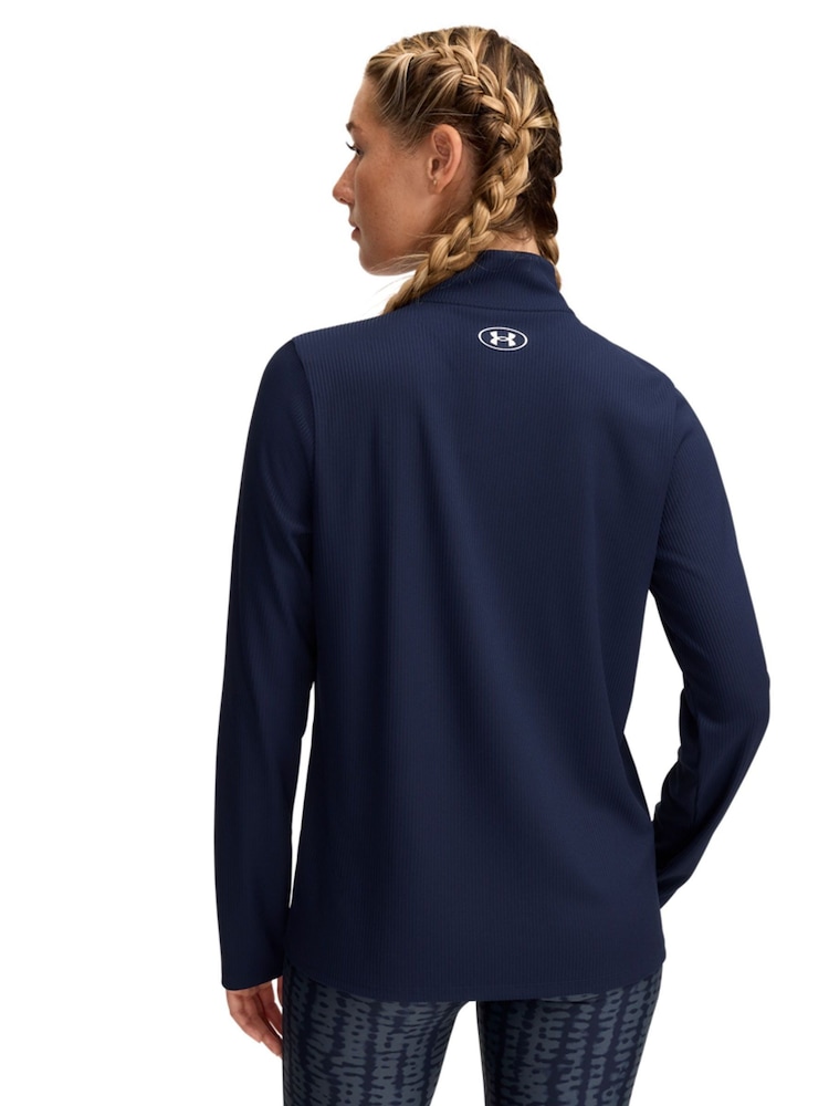 Under Armour Blue Tech Twist 1/2 Zip Sweat Top - Image 2 of 3