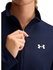 Under Armour Blue Tech Twist 1/2 Zip Sweat Top - Image 3 of 3