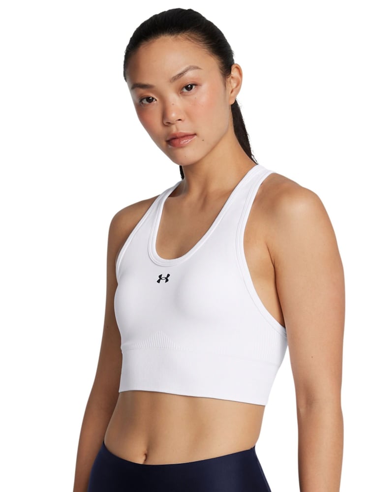 Under Armour White Vanish Seamless Mid Bra - Image 1 of 6