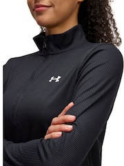 Schwarz - Under Armour Tech Twist Sweatshirt mit Viertelreißverschluss - Bild 3 von 3