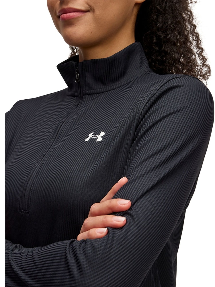 Schwarz - Under Armour Tech Twist Sweatshirt mit Viertelreißverschluss - Bild 3 von 3