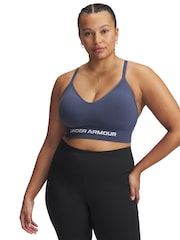 Under Armour Navy Vanish Seamless Low Bra - Image 6 of 8