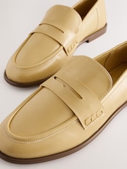 Buttermilk Yellow Standard Fit Forever Comfort® Slim Round Toe Penny Loafers - Image 3 of 5