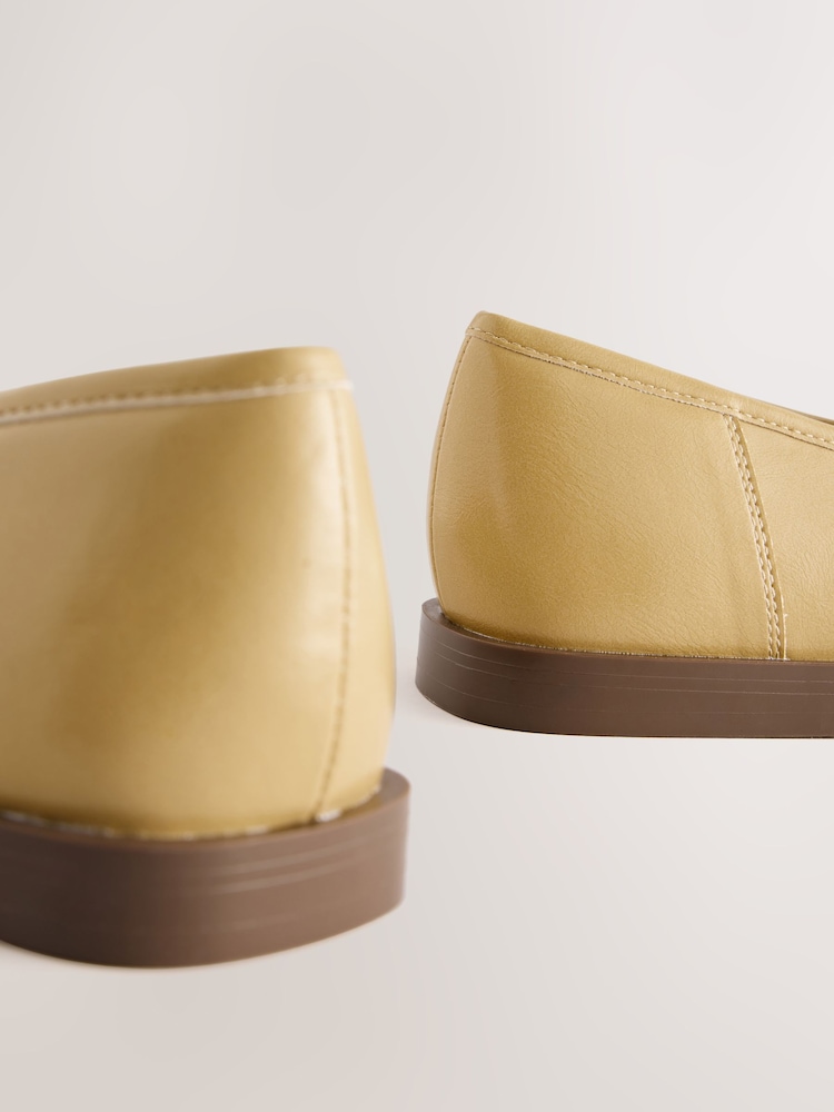 Buttermilk Yellow Standard Fit Forever Comfort® Round Toe Penny Loafers - Image 4 of 5
