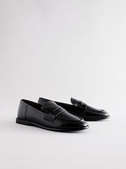 Black Standard Fit Forever Comfort® Slim Round Toe Penny Loafers - Image 6 of 10