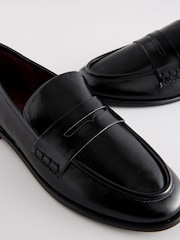 Black Standard Fit Forever Comfort® Slim Round Toe Penny Loafers - Image 8 of 10