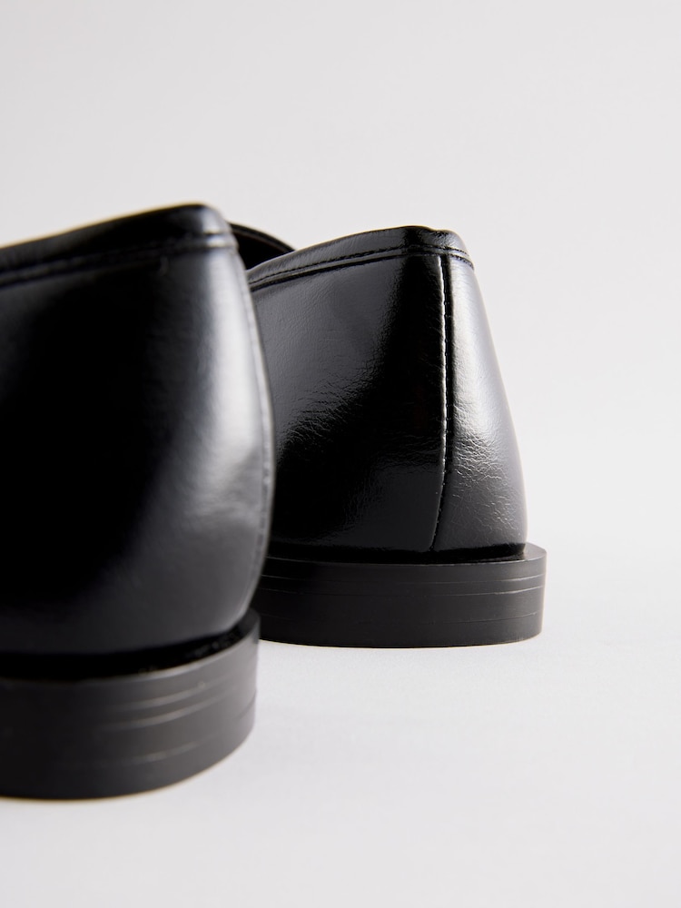 Black Standard Fit Forever Comfort® Round Toe Penny Loafers - Image 9 of 10
